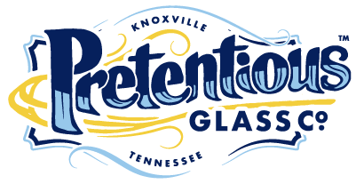 Pretentious Glass Co. logo