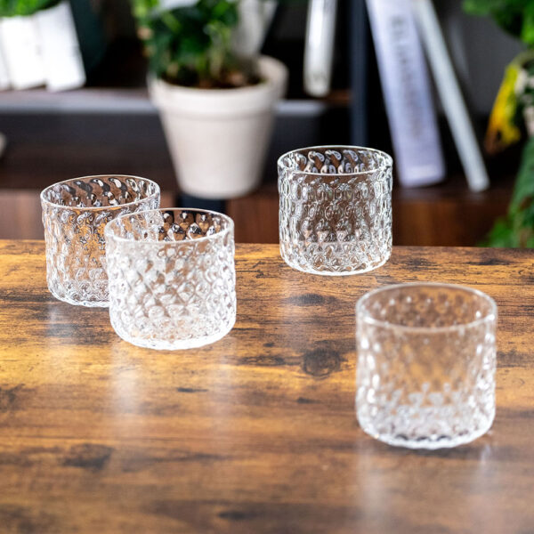 Set of four Lowball glasses