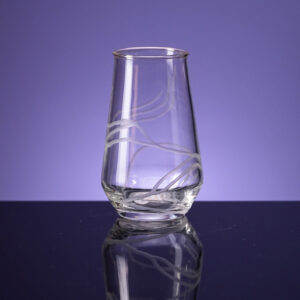 Wandering Line Engraved Glass