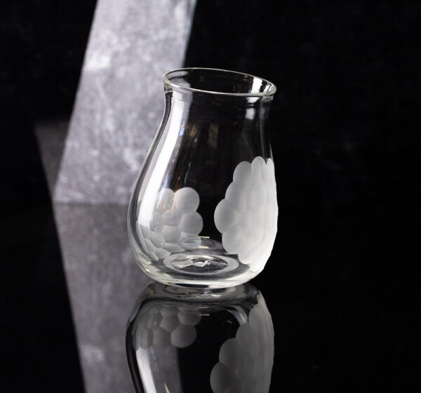 Double Battuto Engraved Glass