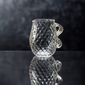 Pineapple textured mug with handle