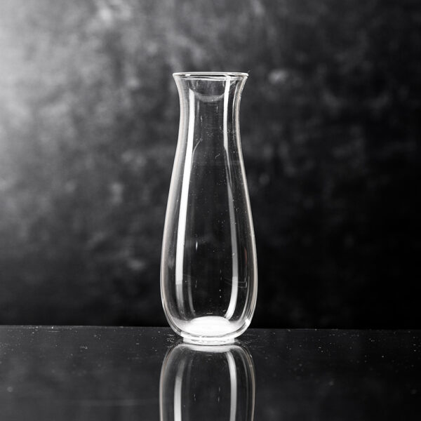 Tall Minimalist smooth bubbly glass