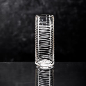 clear spun glass cocktail and beer glass