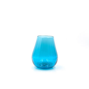 Copper Blue stemless wine glass
