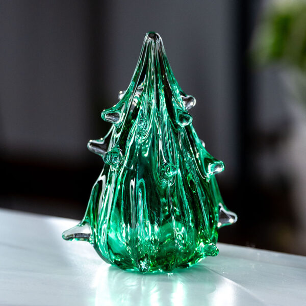 Glass Christmas Tree - Emerald