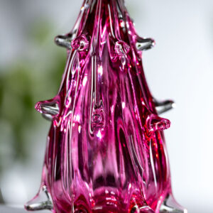 Glass Christmas Tree - Ruby