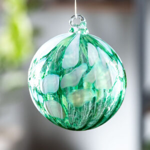 Emerald Cloud Glass Ornament