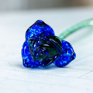 Glass rose flower